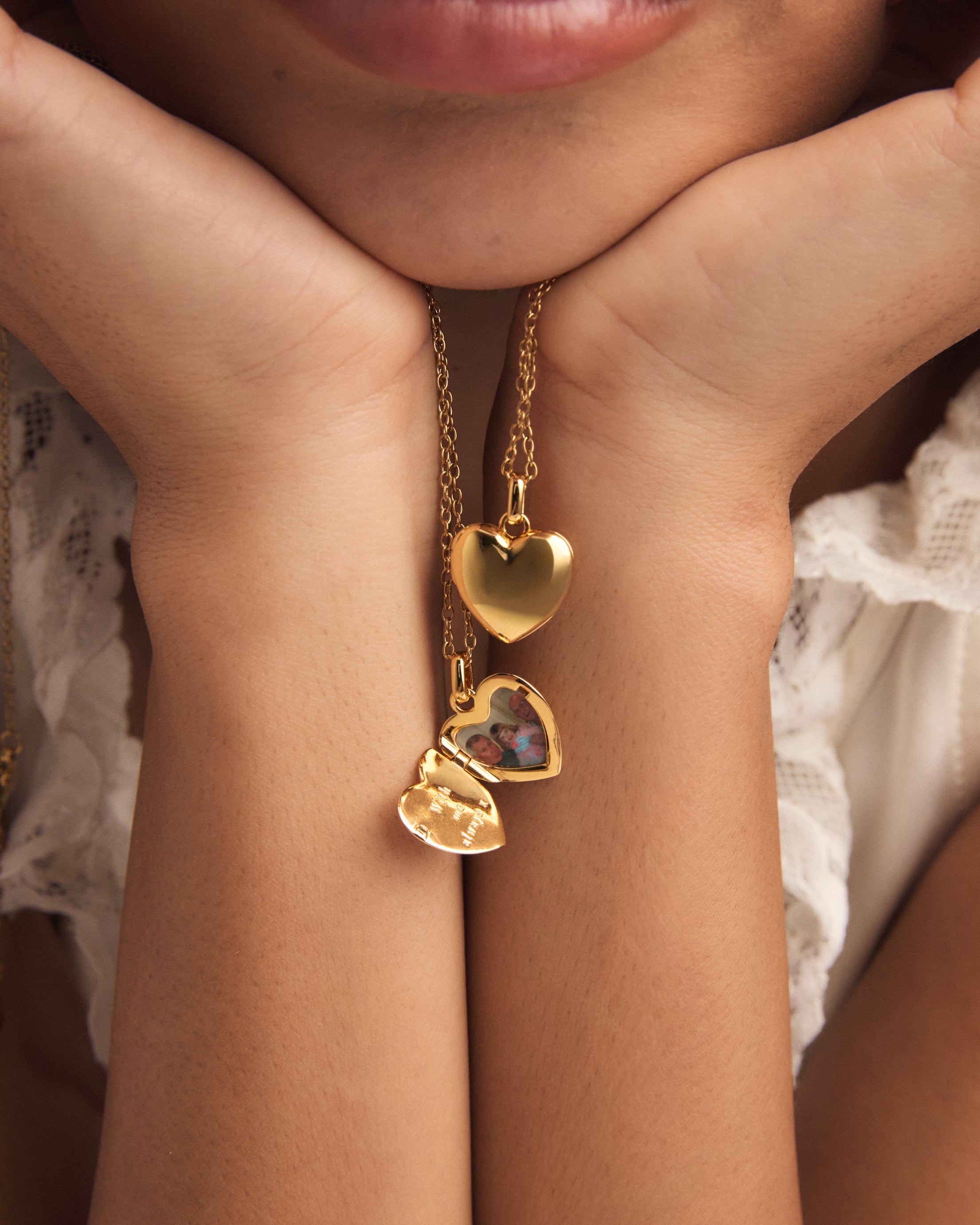 Heart Photo Locket Necklace