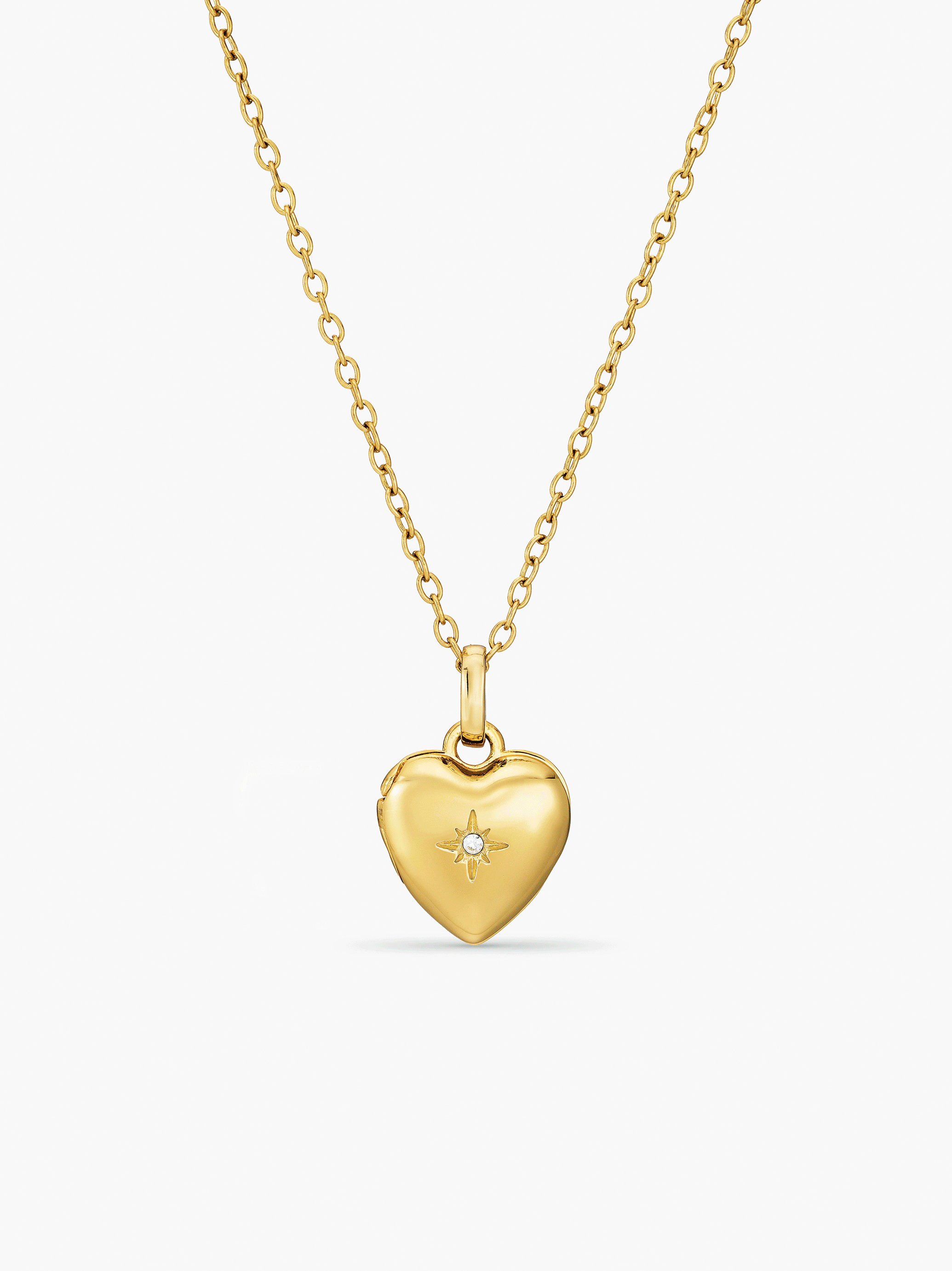 Star Photo Locket Necklace