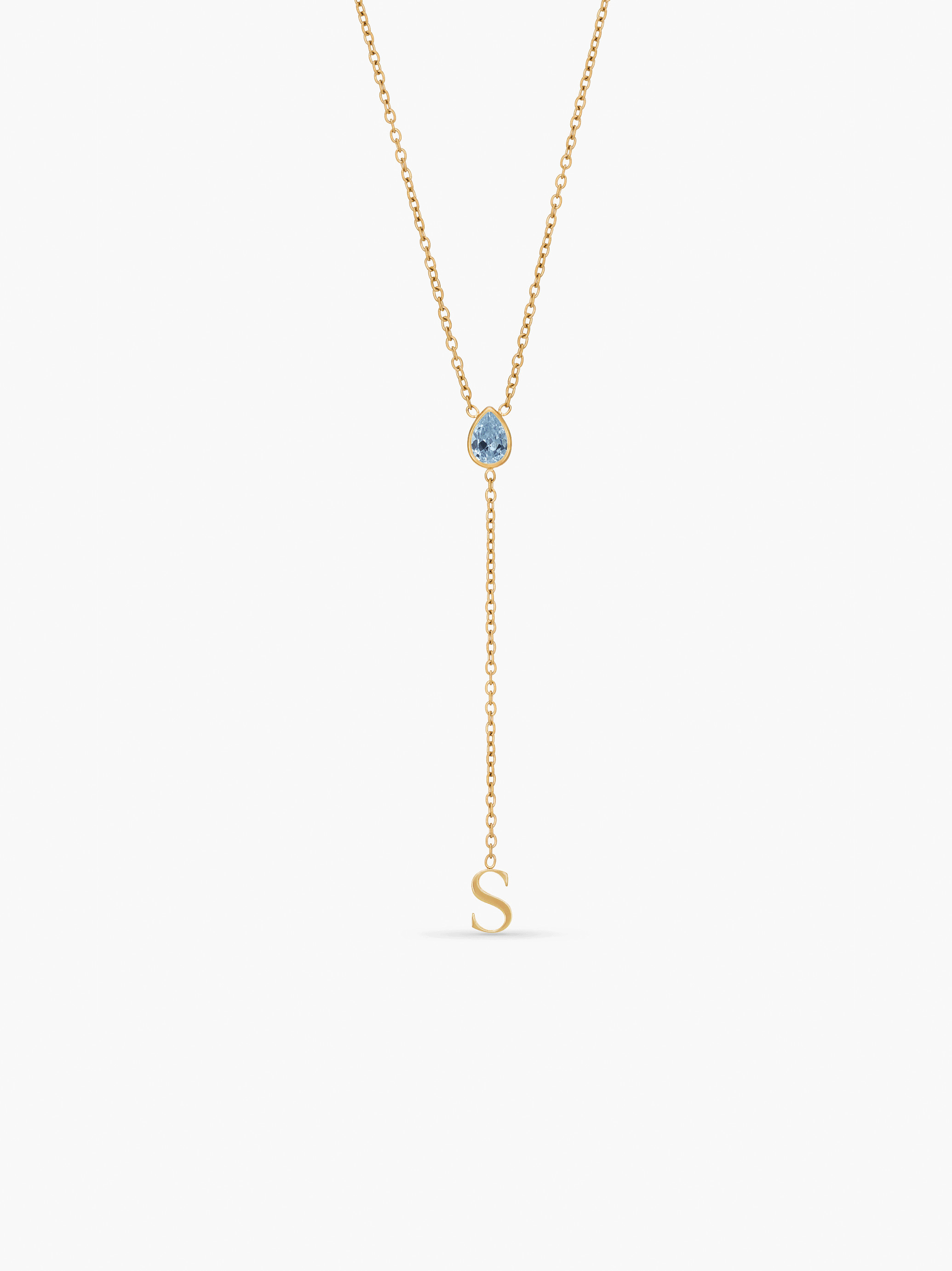 Ayana Initial Birthstone Necklace