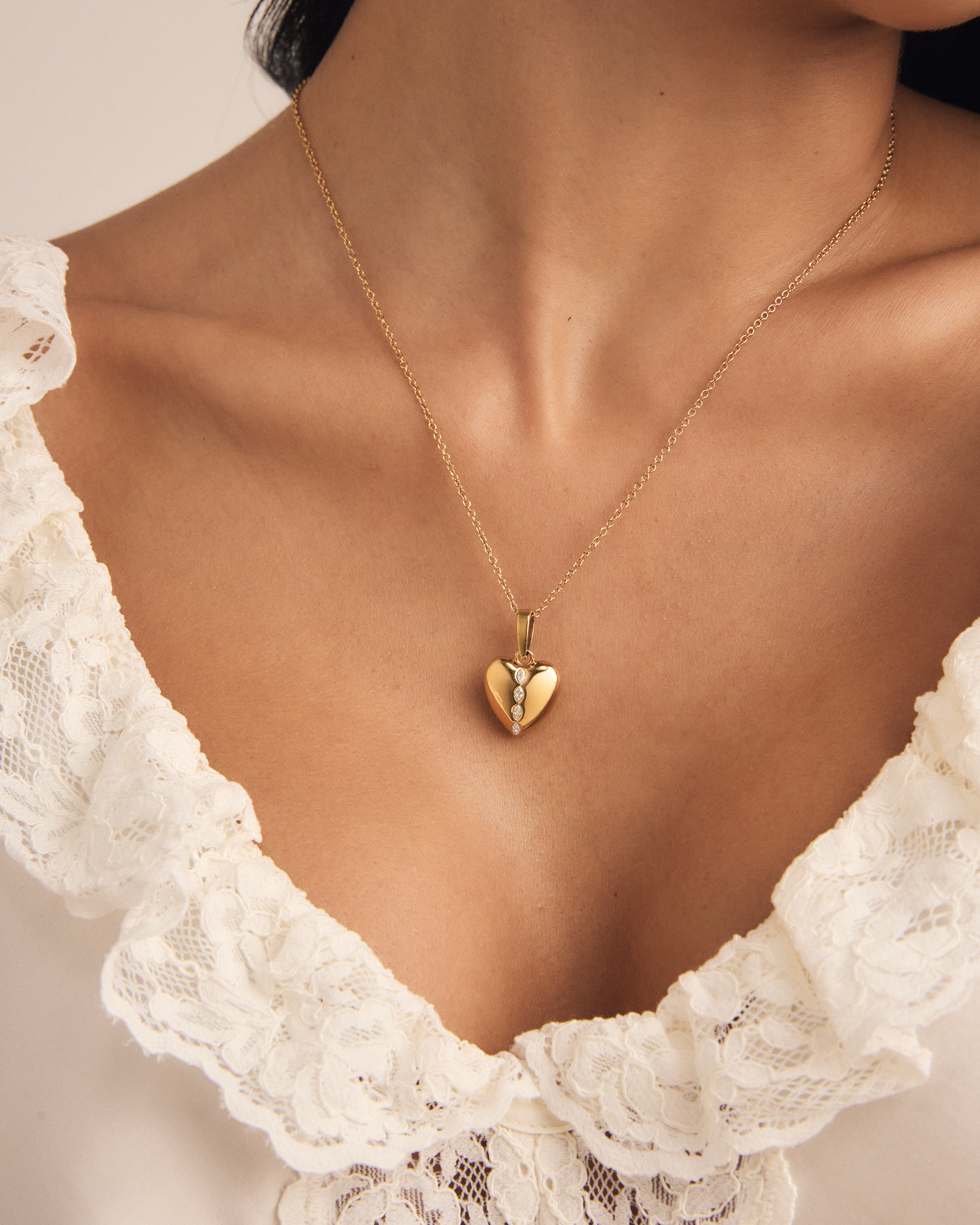 Heart Initial Necklace