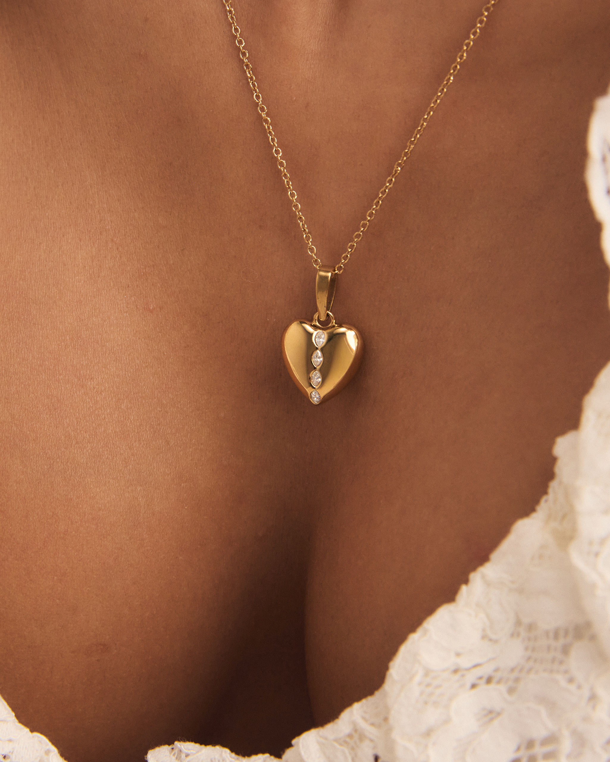 Heart Initial Necklace