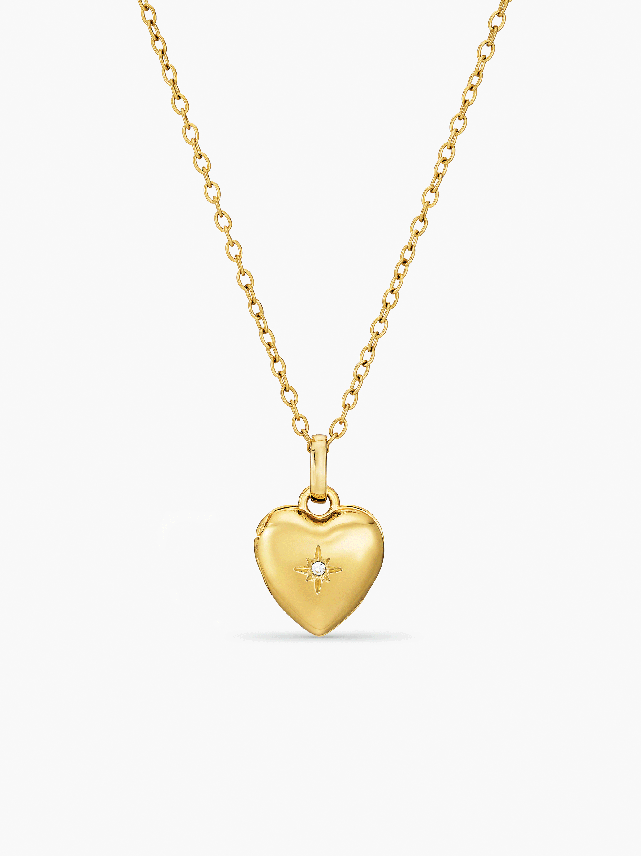 Star Double Photo Locket Necklace