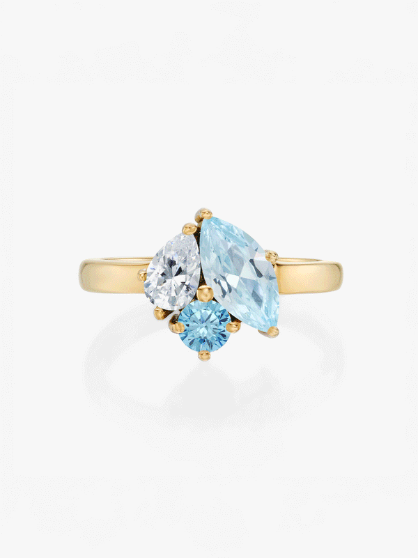 Zia Birthstone Ring