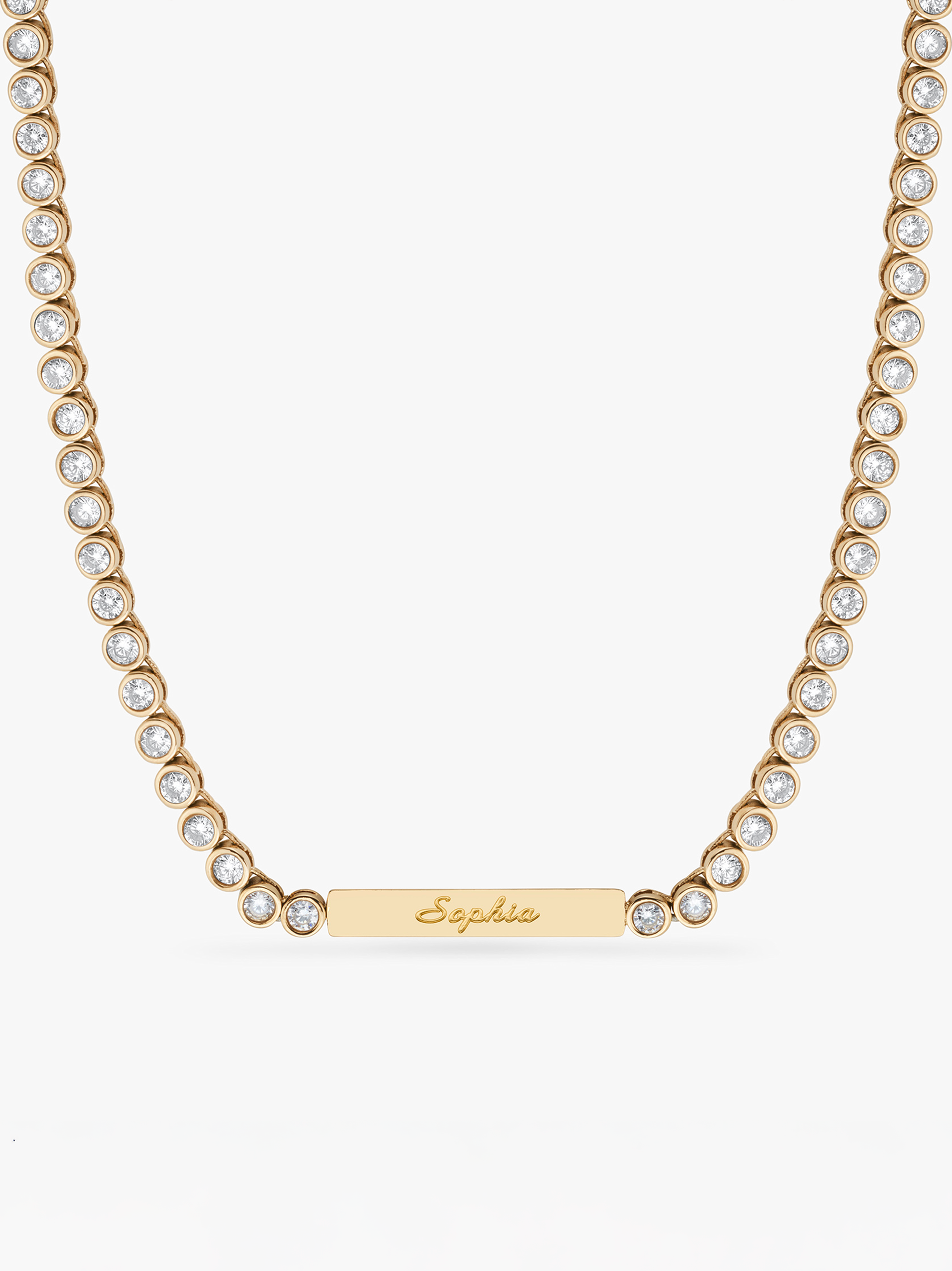 Tennis Name Necklace